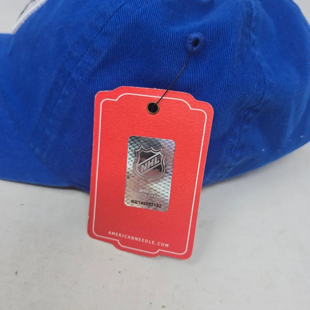 American Needle Edmonton Oilers NHL Hat Blue Embroidered Adjustable Dad Cap NWT